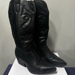 Discovery Black Western Heeled Boots